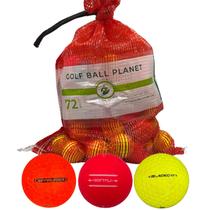 Bolas de golfe Golf Ball Planet 72 coloridas usadas em bolsa de malha