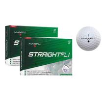 Bolas de Golfe Maxfli StraightFli Brilho Branco Pacote com 24 Bolas de Golfe Maxfli StraightFli Brilho Branco Pacote com 24