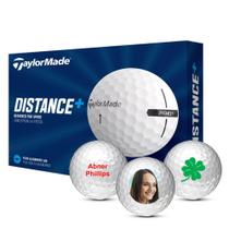 Bolas de golfe MYCUSTOMGOLFBALL Distance+ personalizáveis, pacote com 12