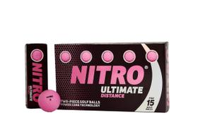 Bolas de Golfe Nitro Ultimate Distance 15 Unidades Rosa