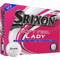 Bolas de Golfe Srixon Soft Feel Lady Branco - Pacote com 12 Unidades