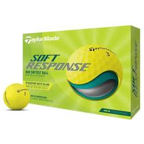 Bolas de Golfe Taylormade Soft Response Amarelas - Pacote com 12 Unidades