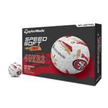 Bolas de Golfe TaylorMade Speed Soft Ink NFL 49ers Pacote com 12 Bolas de Golfe TaylorMade Speed Soft Ink NFL 49ers Pacote com 12