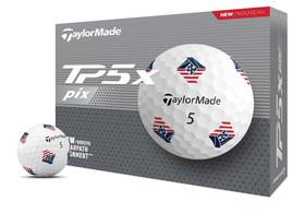 Bolas de golfe TaylorMade TP5X PIX3.0 USA 2024 Dozen