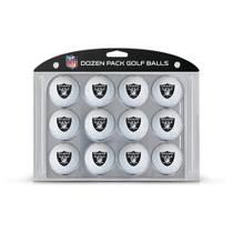 Bolas de golfe Team Golf NFL Las Vegas Raiders, pacote com 12 Bolas de golfe Team Golf NFL Las Vegas Raiders, pacote com 12