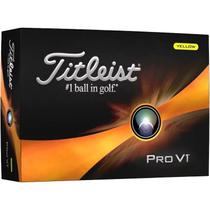 Bolas de Golfe Titleist Pro V1 Amarelo (Conjunto com 12 Unidades)