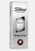 Bolas de Golfe Titleist Pro V1x Brancas Pacote com 3 2025