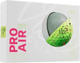 Bolas de golfe Vice Pro Air Lime Pink/Black Drip para velocidades de giro baixa-média