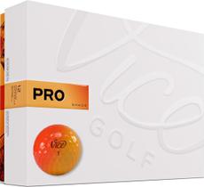 Bolas de golfe Vice Pro Red Orange Shade para jogadores de golfe avançados