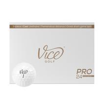 Bolas de golfe Vice Pro White Double Dozen (24 bolas de golfe)