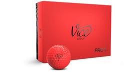 Bolas de golfe Vice Vice Pro Plus 4 peças vermelhas