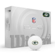 Bolas de golfe Wilson 2025 Duo Soft NFL, pacote com 12 bolas Green Bay
