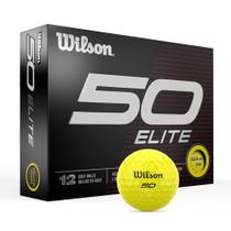 Bolas de golfe Wilson Fifty Elite, pacote com 12, amarelas