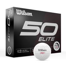 Bolas de golfe Wilson Fifty Elite, pacote com 12, brancas