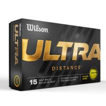 Bolas de golfe Wilson Ultra Distance, pacote com 15, 23', amarelas