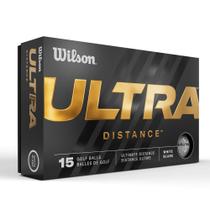 Bolas de golfe Wilson Ultra Straight, pacote com 15 polegadas, 23', brancas