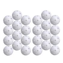 Bolas de jogo perfuradas STOBOK Golf Practice 24 unidades brancas