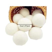 Bolas De Lã Natural Para Secadora, Amaciante De Tecido Reutilizável, Acessórios Para Lavanderia,