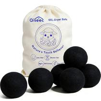 Bolas de Lã para Secadora 6 Unidades XL Qiseec Amaciante Natural Bolas de Lã para Secadora 6 Unidades XL Qiseec Amaciante Natural