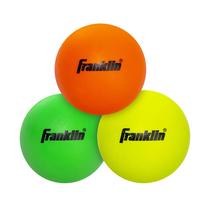 Bolas de lacrosse Franklin Sports Soft Rubber Kids, pacote com 3