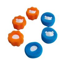 Bolas De Limpeza De Pelos De Animais Reutilizáveis Azuis Em Pacote Com 6, Não Elétricas, Para