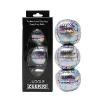 Bolas de malabarismo Zeekio Galaxy Premium Leather 130 g 67 mm, pacote com 3