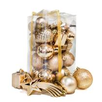 Bolas de Natal 26Un Decoradas Mista Estrela Cadente Presente Bolas de Natal 26Un Decoradas Mista Estrela Cadente Presente