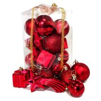 Bolas de Natal 26Un Decoradas Mista Estrela Cadente Presente