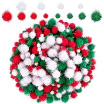 Bolas de Natal com pompom e enfeites BQTQ 1200 peças (4 tamanhos) Bolas de Natal com pompom e enfeites BQTQ 1200 peças (4 tamanhos)
