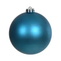 Bolas de Natal Decorada Grande 12cm Azul Luxo 1 unid