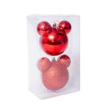 Bolas de Natal Disney para Árvore Plástico Colorido 22x6cm - Cromus