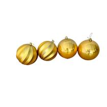 BOLAS DE NATAL DOURADAS LISAS -GOMO - 10cm BOLAS DE NATAL DOURADAS LISAS -GOMO - 10cm