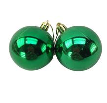 Bolas de Natal Enfeite Verde Brilhante Para Árvore de Natal Pendurar 2 Unidades