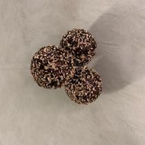 Bolas De Natal Flocada Cobre E Cortiça Tok Da Casa - Cx