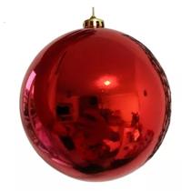 Bolas de Natal Grande 15cm Vermelha Brilhante Luxo 1 unid Bolas de Natal Grande 15cm Vermelha Brilhante Luxo 1 unid