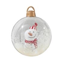 Bolas De Natal Infláveis Gigantes De 60cm, Iluminadas, De PVC, Decorações Para Árvore De Natal, Para