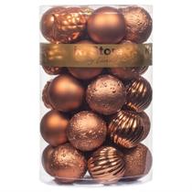 Bolas de Natal KI Store Burgundy 34 peças de enfeites de árvore de 6 cm