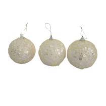 Bolas De Natal Kit Com 3 Unid Kit 3 Pçs. Bolas De Natal Kit Com 3 Unid Kit 3 Pçs.