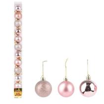 Bolas de Natal Lisa Rose Ø4cm c/12 Unidades - Zein