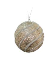 Bolas De Natal Luxo 8cm Com Pedras Adornos Decorada com 3un Bolas De Natal Luxo 8cm Com Pedras Adornos Decorada com 3un