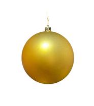 Bolas De Natal Natalino Dourada Lisa Fosca Luxo kit c/3 Bolas De Natal Natalino Dourada Lisa Fosca Luxo kit c/3