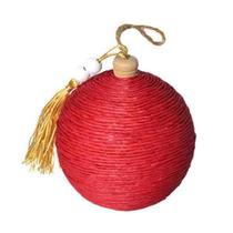 Bolas De Natal Sisal Vermelho Tok Da Casa - Cx