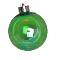 Bolas De Natal Verde Transparente Tok Da Casa - Cx