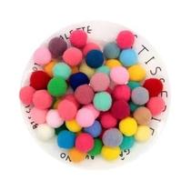 Bolas De Pelo Macaron Pompom 8mm-30mm Pompons Macios Para Artesanato DIY Decoração De Casamento