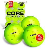 Bolas de Pickleball CORE Pickleball 40 furos, 50 ml, pacote com 12 Bolas de Pickleball CORE Pickleball 40 furos, 50 ml, pacote com 12