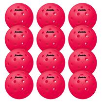 Bolas de pickleball Franklin Sports X-40, pacote com 12 bolas ao ar livre Bolas de pickleball Franklin Sports X-40, pacote com 12 bolas ao ar livre