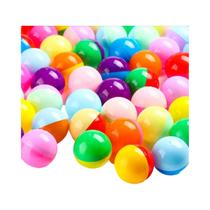 Bolas De Plástico Coloridas Em Cápsulas 100un. 3,2 Cm Para Máquina De Venda Automática Gashapon, Bolas De Plástico Coloridas Em Cápsulas 100un. 3,2 Cm Para Máquina De Venda Automática Gashapon,