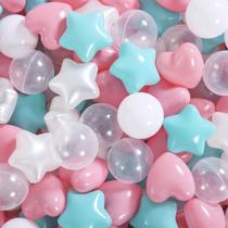 Bolas de plástico macio Heopeis 100 unidades de 6,5 cm coloridas