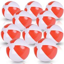 Bolas de Praia ArtCreativity 25cm (Vermelho e Branco) - Para Crianças a partir de 3 Anos