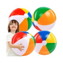 Bolas De Praia Infláveis Arco-Íris De 12 Polegadas, Brinquedos De Verão Para Crianças, Jogos De